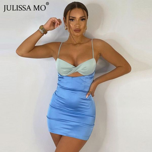casual dresses julissa mo satin hollow out women dress spaghetti strap sleeveless party femme patchwork bodycon short vestidos, Black;gray
casual dresses julissa mo satin hollow out women dress spaghetti strap sleeveless party femme patchwork bodycon short vestidos, Black;gray