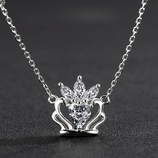 chains simple s925 sterling silver necklace crystal crown light luxury pendant ins jewelry
chains simple s925 sterling silver necklace crystal crown light luxury pendant ins jewelry