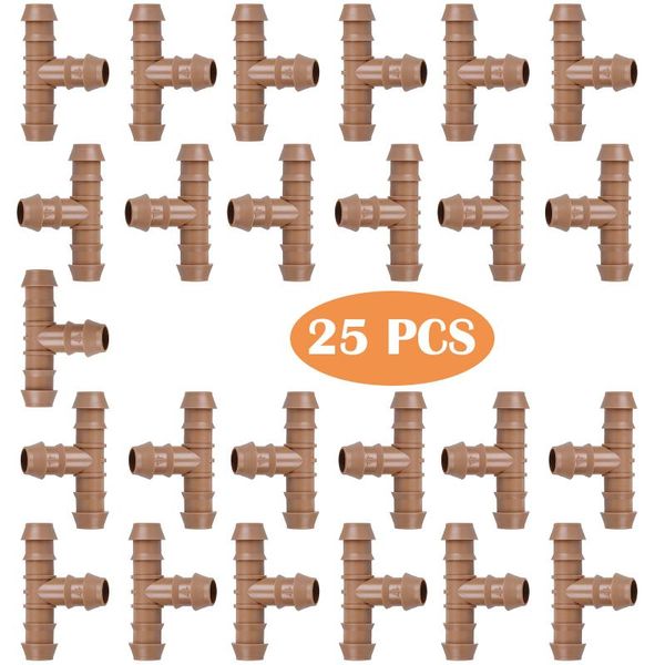 watering equipments 25pcs 1/2" garden hose tee water splitter 17mm 3-way connector irrigation barbed drip fittings
watering equipments 25pcs 1/2" garden hose tee water splitter 17mm 3-way connector irrigation barbed drip fittings