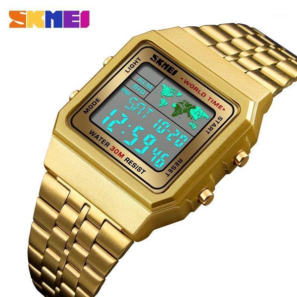 mens watches fashion casual business digital watch waterproof chrono sports relogio masculino wristwatches, Slivery;brown
mens watches fashion casual business digital watch waterproof chrono sports relogio masculino wristwatches, Slivery;brown