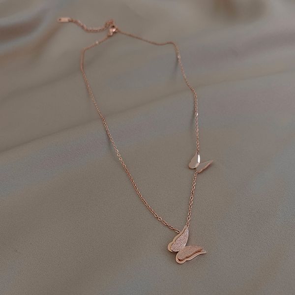 xianlan425 titanium steel butterfly necklace female cold atmosphere quality web celebrity clavicle necklace in the new tide contra, Silver
xianlan425 titanium steel butterfly necklace female cold atmosphere quality web celebrity clavicle necklace in the new tide contra, Silver