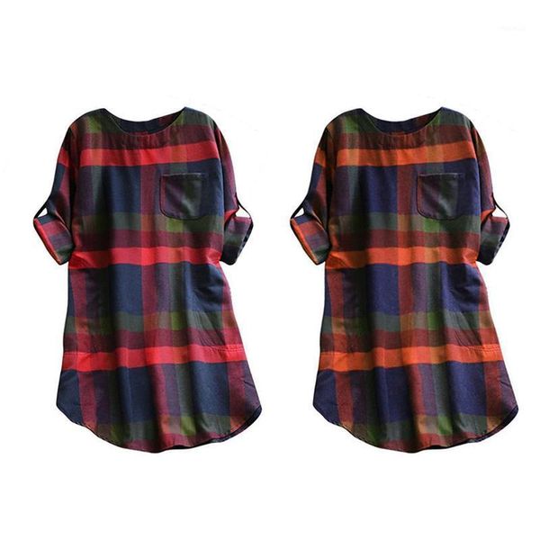 pc women's dress adjustable sleeves loose plaid shirt mid-length plus size fashion slim-fit soft comfortable female clothes casual dres, Black;gray
pc women's dress adjustable sleeves loose plaid shirt mid-length plus size fashion slim-fit soft comfortable female clothes casual dres, Black;gray