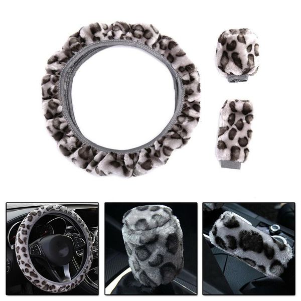 trim steering wheel cover winter accessor car gray leopard fluff parts hot 
trim steering wheel cover winter accessor car gray leopard fluff parts hot