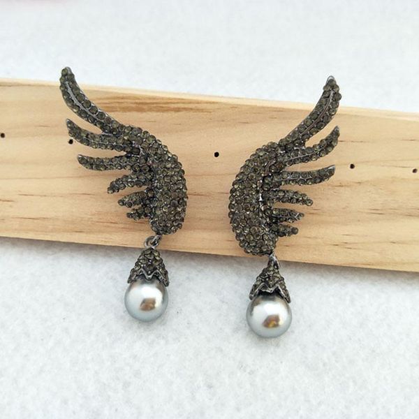 dangle & chandelier 1 pair fashion wing earrings paved rhinestone crystal shell bead charms jewelry for women er509, Silver
dangle & chandelier 1 pair fashion wing earrings paved rhinestone crystal shell bead charms jewelry for women er509, Silver