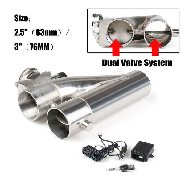 manifold & parts 3" 2.5" stainless steel electric exhaust y pipe cutout kit control valve w/ dual system switch remote
manifold & parts 3" 2.5" stainless steel electric exhaust y pipe cutout kit control valve w/ dual system switch remote