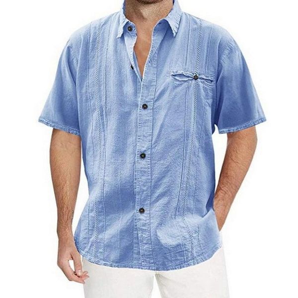 men's casual shirts man's solid short-sleeved cardigan button fashion single-breasted tees turn down collar blouses male clothing, White;black
men's casual shirts man's solid short-sleeved cardigan button fashion single-breasted tees turn down collar blouses male clothing, White;black