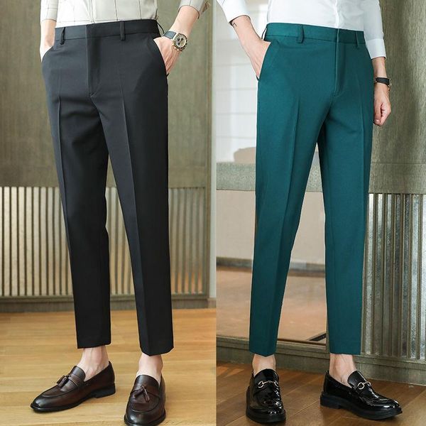 men's suits & blazers 2021 spring summer men dress pants office social business suit casual slim fit streetwear trousers pantalones hom, White;black
men's suits & blazers 2021 spring summer men dress pants office social business suit casual slim fit streetwear trousers pantalones hom, White;black