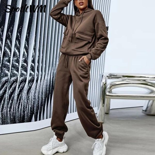 women's two piece pants casual women tooling sets 2021 autumn fashion tracksuit pocket hoodie and drawstring jogging pant sportwear sui, White
women's two piece pants casual women tooling sets 2021 autumn fashion tracksuit pocket hoodie and drawstring jogging pant sportwear sui, White