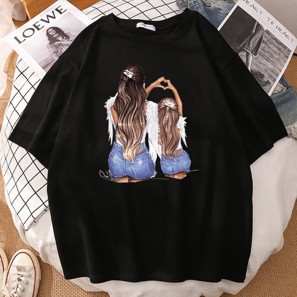 men's t-shirts mom with baby girl mens vintage trendy streetwear harajuku casual clothing for male summer short sleeve tee shirts, White;black
men's t-shirts mom with baby girl mens vintage trendy streetwear harajuku casual clothing for male summer short sleeve tee shirts, White;black