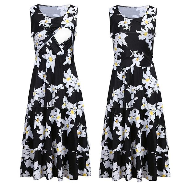 maternity dresses nursing breastfeeding women sleeveless comfy floral print dress for c10%, White
maternity dresses nursing breastfeeding women sleeveless comfy floral print dress for c10%, White