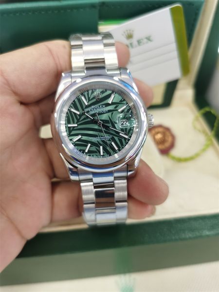 with original box 2021 new model hight quality men watches green dial stainless steel automatic mechanical movement waterproof watch sapphir, Slivery;brown
with original box 2021 new model hight quality men watches green dial stainless steel automatic mechanical movement waterproof watch sapphir, Slivery;brown