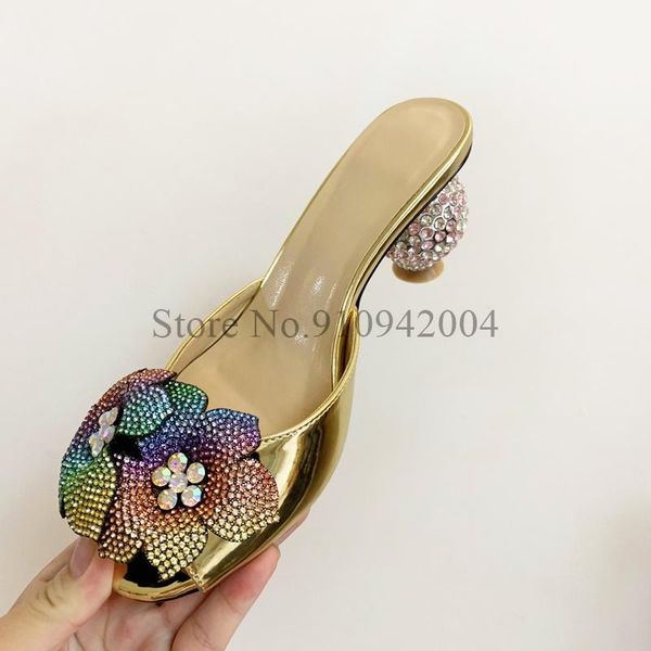 dress shoes charms patent leather slippers summer round heel ladies luxury crystal dec bling mules beach women, Black
dress shoes charms patent leather slippers summer round heel ladies luxury crystal dec bling mules beach women, Black