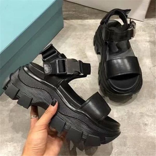 2021 new summer women sandals 7cm thick sole platform creepers casual flat shoes woman beach sandal flats sandalia feminina, Black
2021 new summer women sandals 7cm thick sole platform creepers casual flat shoes woman beach sandal flats sandalia feminina, Black
