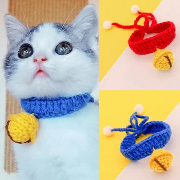 cat costumes skin-friendly pet collar knitted bell pendant adjustable woolen yarn adorable dog necklace for daily life small cats necklaces
cat costumes skin-friendly pet collar knitted bell pendant adjustable woolen yarn adorable dog necklace for daily life small cats necklaces