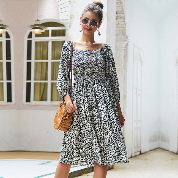 ladies summer retro square collar floral print women 2021 new a-line cotton three quarter sleeve elegant o7pp, Black;gray
ladies summer retro square collar floral print women 2021 new a-line cotton three quarter sleeve elegant o7pp, Black;gray