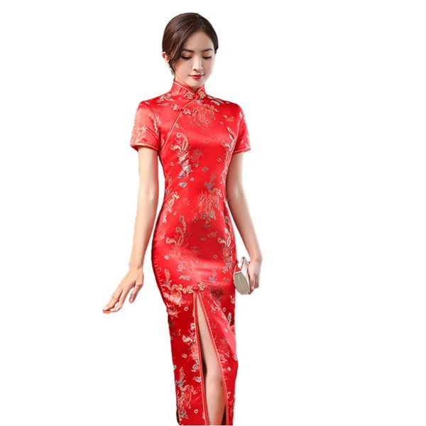 ethnic clothing qipao dress women satin cheongsam lady evening party gown chinese dragon and phoenix embroidery size s l xl 2xl 3xl 4, Red
ethnic clothing qipao dress women satin cheongsam lady evening party gown chinese dragon and phoenix embroidery size s l xl 2xl 3xl 4, Red
