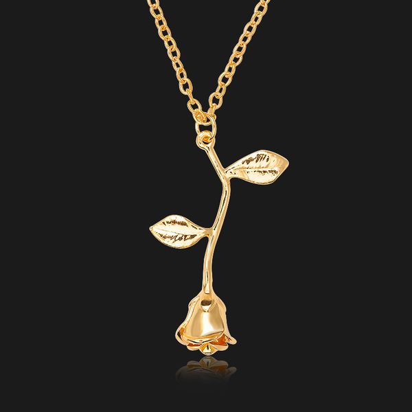 arrival delicate rose flower pendant necklace charm gold silver color beauty rose jewelry necklace for women girls
arrival delicate rose flower pendant necklace charm gold silver color beauty rose jewelry necklace for women girls