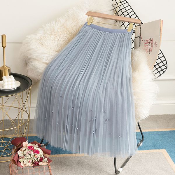summer 2021 new a-line mesh pleated stretch high waist long femme elegant faldas jupe saia women boho skirt h4fu, Black
summer 2021 new a-line mesh pleated stretch high waist long femme elegant faldas jupe saia women boho skirt h4fu, Black