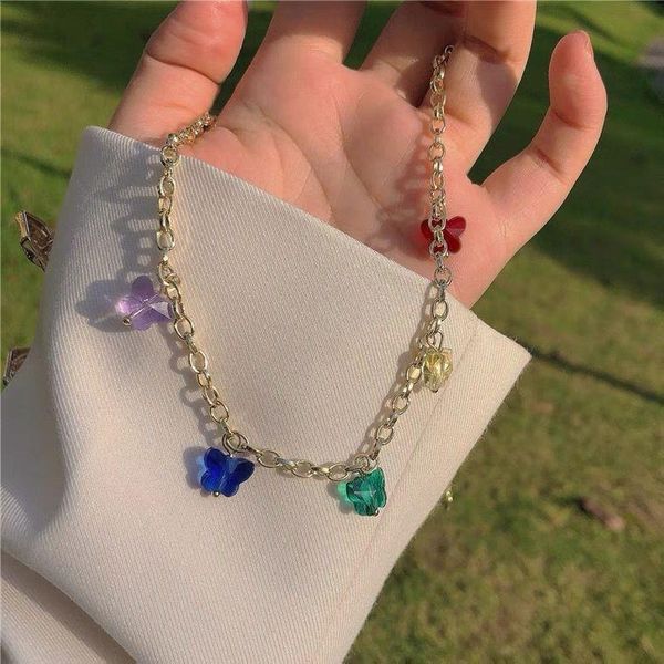 pendant necklaces 2021 kpop vintage colorful acrylic butterfly geometric golden chains necklace for women girls aesthetic jewelry, Silver
pendant necklaces 2021 kpop vintage colorful acrylic butterfly geometric golden chains necklace for women girls aesthetic jewelry, Silver