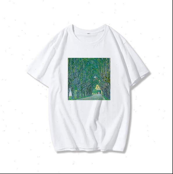 printed loose summer new womens ulzzang harajuku pattern art oil painting o neck vintage t shirt drop shipping, White
printed loose summer new womens ulzzang harajuku pattern art oil painting o neck vintage t shirt drop shipping, White