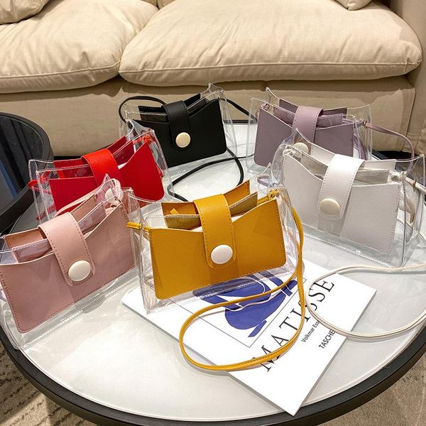 evening bags transparent pvc contrast color shoulder bag woman fashion buckle square crossbody women designer casual 2021
evening bags transparent pvc contrast color shoulder bag woman fashion buckle square crossbody women designer casual 2021