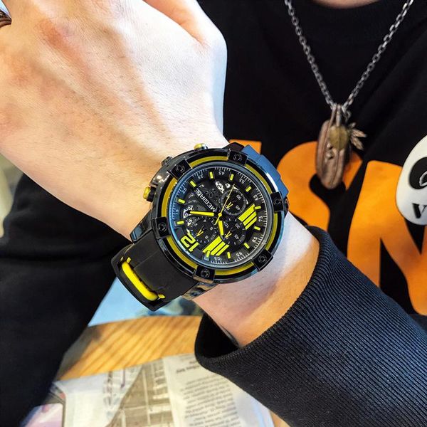 wristwatches megir creative men's sports quartz watches army chronograph waterproof men relogios masculino clock male, Slivery;brown
wristwatches megir creative men's sports quartz watches army chronograph waterproof men relogios masculino clock male, Slivery;brown