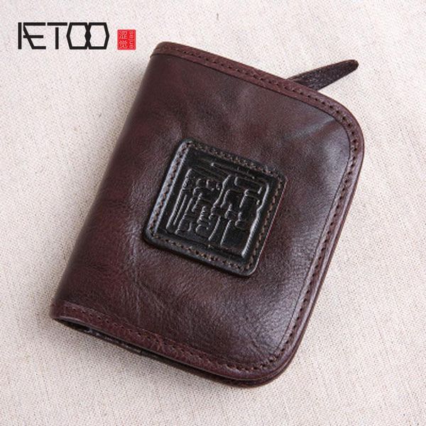 wallets aetoo handmade leather wallet male short zipper vertical buckle layer retro japan and south korea youth tide clip, Red;black
wallets aetoo handmade leather wallet male short zipper vertical buckle layer retro japan and south korea youth tide clip, Red;black