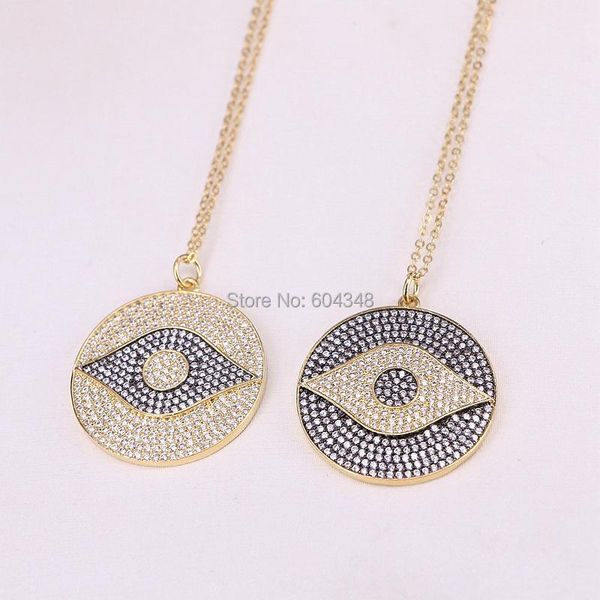 pendant necklaces 5 strands zyunz fashion eye cz necklace for women turkish style jewelry micro pave round chain, Silver
pendant necklaces 5 strands zyunz fashion eye cz necklace for women turkish style jewelry micro pave round chain, Silver