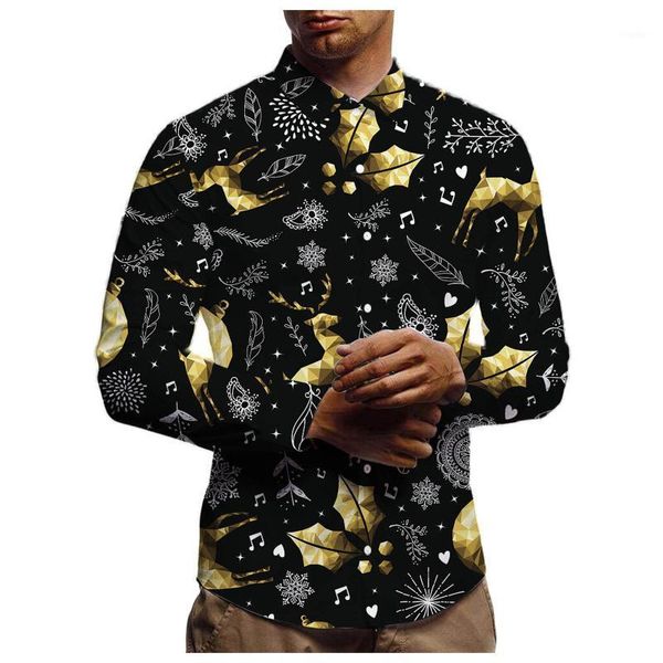 men's casual shirts christmas print 2021 men fashion long sleeve button up mens dress party prom blouse clothing chemise homme, White;black
men's casual shirts christmas print 2021 men fashion long sleeve button up mens dress party prom blouse clothing chemise homme, White;black