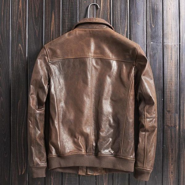 men's leather & faux jacket real genuine horsehide coat sprig autumn plus size deri ceket wpye9005 kj4119, Black
men's leather & faux jacket real genuine horsehide coat sprig autumn plus size deri ceket wpye9005 kj4119, Black