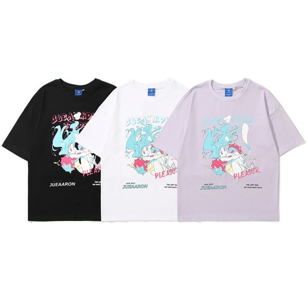 summer new cartoon short-sleeved t-shirts for men and women fashion brand couples cute students loose half-sleeved for sale online, White;black
summer new cartoon short-sleeved t-shirts for men and women fashion brand couples cute students loose half-sleeved for sale online, White;black
