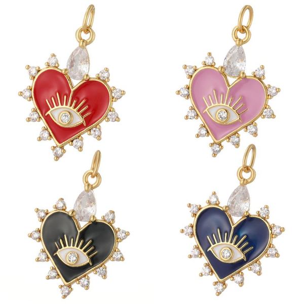 charms boho enamel heart for jewelry making supplies diy earrings necklace bracelet gold cute accessories copper pave cz, Bronze;silver
charms boho enamel heart for jewelry making supplies diy earrings necklace bracelet gold cute accessories copper pave cz, Bronze;silver