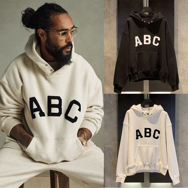 2021 new fog essentials hoodie men women flocking letters abc hooded loose pullover japanese zsqd, Black
2021 new fog essentials hoodie men women flocking letters abc hooded loose pullover japanese zsqd, Black