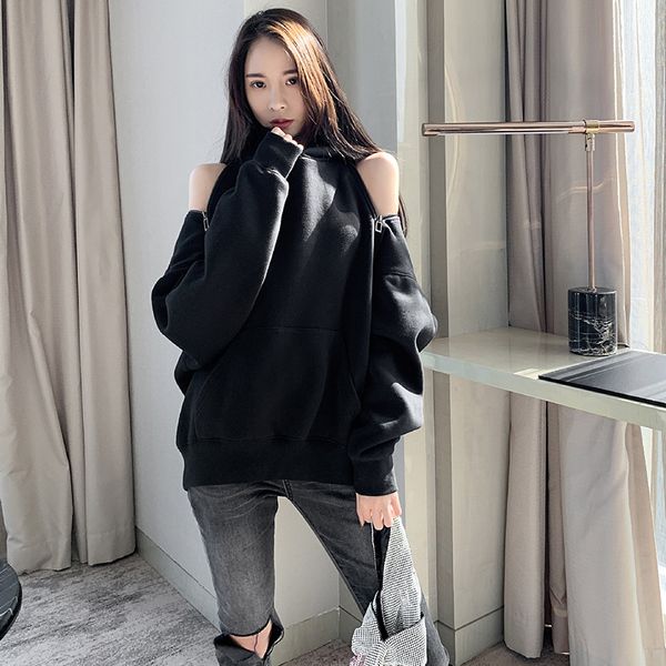 casual black hollow out womens sweatshirt hooded collar batwing sleeve korean sweatshirts female autumn fashion
casual black hollow out womens sweatshirt hooded collar batwing sleeve korean sweatshirts female autumn fashion