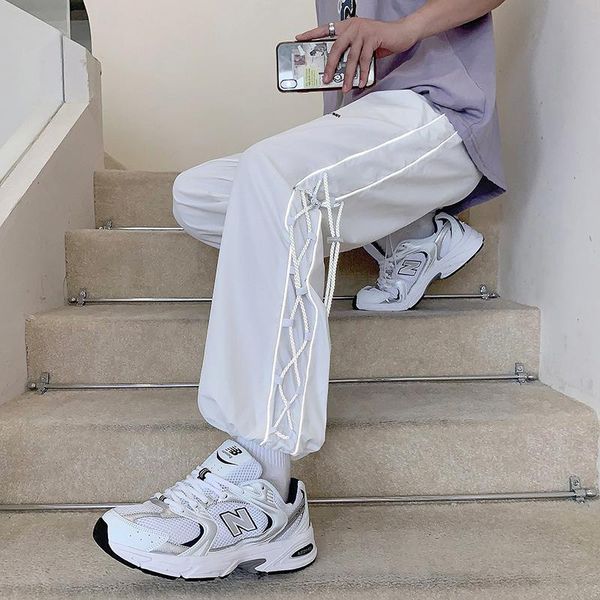 men's pants straight fashion elastic waist casual men streetwear loose hip hop trousers mens wide leg, Black
men's pants straight fashion elastic waist casual men streetwear loose hip hop trousers mens wide leg, Black