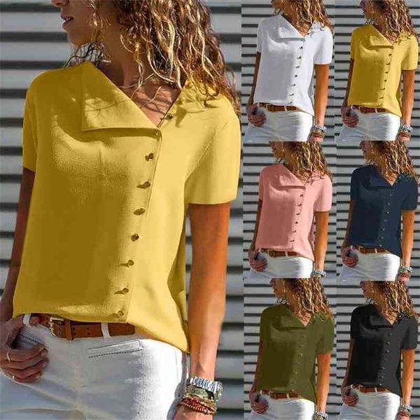 plus size chiffon blouse buttons irregular long sleeve skew collar summer single-breasted slim office shirt women 210603, White
plus size chiffon blouse buttons irregular long sleeve skew collar summer single-breasted slim office shirt women 210603, White