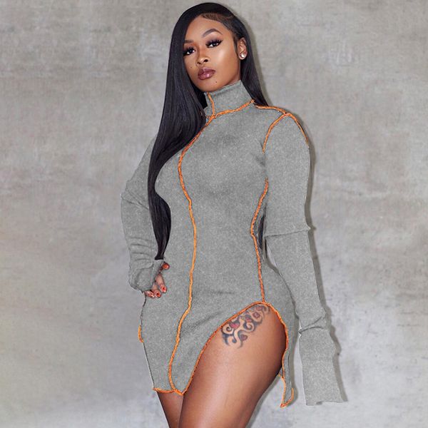 vintage patchwork womens dress long sleeve splite side clubwear party mini dress autumn 2021 stand collar dress, Black;gray
vintage patchwork womens dress long sleeve splite side clubwear party mini dress autumn 2021 stand collar dress, Black;gray