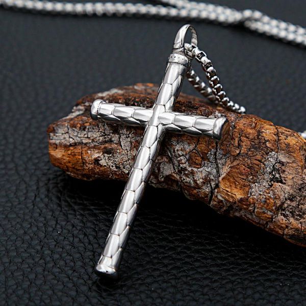 pendant necklaces punk stainless steel cross necklace for men women simple biker christian amulet jewelry gifts chain, Silver
pendant necklaces punk stainless steel cross necklace for men women simple biker christian amulet jewelry gifts chain, Silver