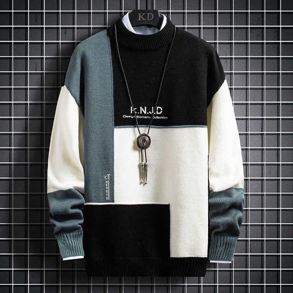 men's sweaters novo inverno quente camisola masculina retalhos cor bloco pulver moda coreano fino blusas malha de natal dos homens jum, White;black
men's sweaters novo inverno quente camisola masculina retalhos cor bloco pulver moda coreano fino blusas malha de natal dos homens jum, White;black