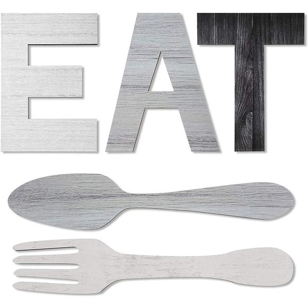 novelty items set of eat sign, fork and spoon wall decor, rustic wood decoration,decoration hang letters for art
novelty items set of eat sign, fork and spoon wall decor, rustic wood decoration,decoration hang letters for art