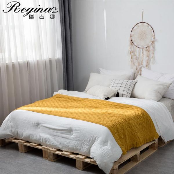 regina nordic style knitted bed flag runner home l decorative elegant texture tassel sofa cover cozy shawl throw blanket
regina nordic style knitted bed flag runner home l decorative elegant texture tassel sofa cover cozy shawl throw blanket
