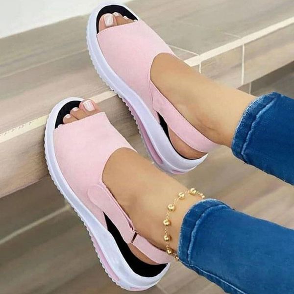 women flat sandals summer peep toe new fashion plus size female shoes solid color backstrap comfortable casual women's sandals, Black
women flat sandals summer peep toe new fashion plus size female shoes solid color backstrap comfortable casual women's sandals, Black