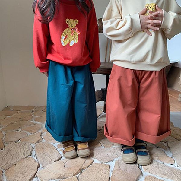 trousers milancel 2021 autumn kids clothes solid pants loose for sisters and brothers korean boys baby girls, Blue
trousers milancel 2021 autumn kids clothes solid pants loose for sisters and brothers korean boys baby girls, Blue