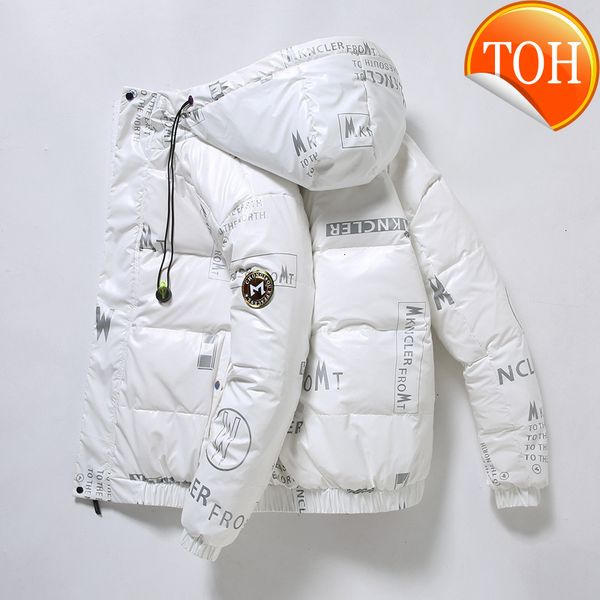 down men white jacket duck korean version of the trend thicken short shiny coat casual youth winter coats, Black
down men white jacket duck korean version of the trend thicken short shiny coat casual youth winter coats, Black