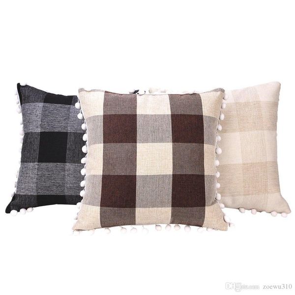 square plaid pillow cover with balls 45x45cm home sofa pillowcase red plaid throw pillow cushion cover pillow case christmas gift vt0881
square plaid pillow cover with balls 45x45cm home sofa pillowcase red plaid throw pillow cushion cover pillow case christmas gift vt0881