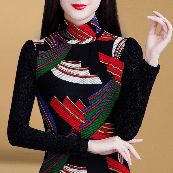 women's blouses & shirts long-sleeved warm thickening bottoming shirt women winter half high neck plus velvet t-shirt, White
women's blouses & shirts long-sleeved warm thickening bottoming shirt women winter half high neck plus velvet t-shirt, White