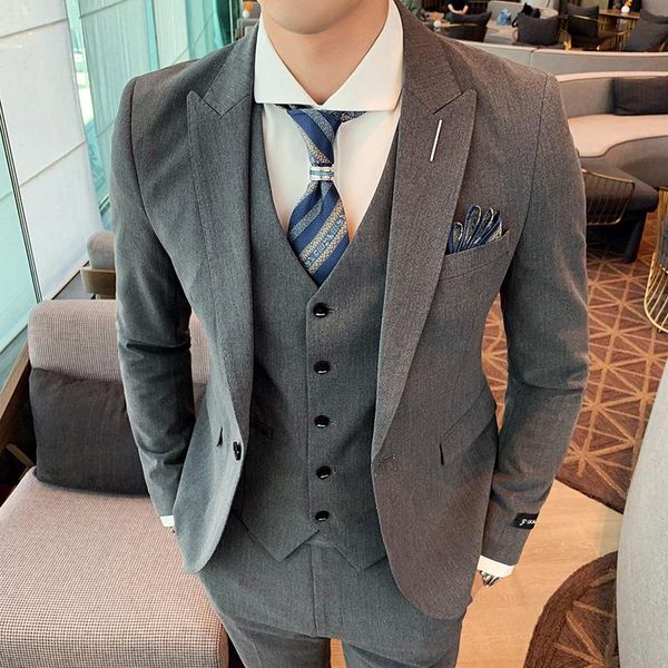 men's suits & blazers (jacket + vest pants) 2021 luxury groom pure color slim wedding tuxedo 3-piece suit for social formalwear dress m, White;black
men's suits & blazers (jacket + vest pants) 2021 luxury groom pure color slim wedding tuxedo 3-piece suit for social formalwear dress m, White;black