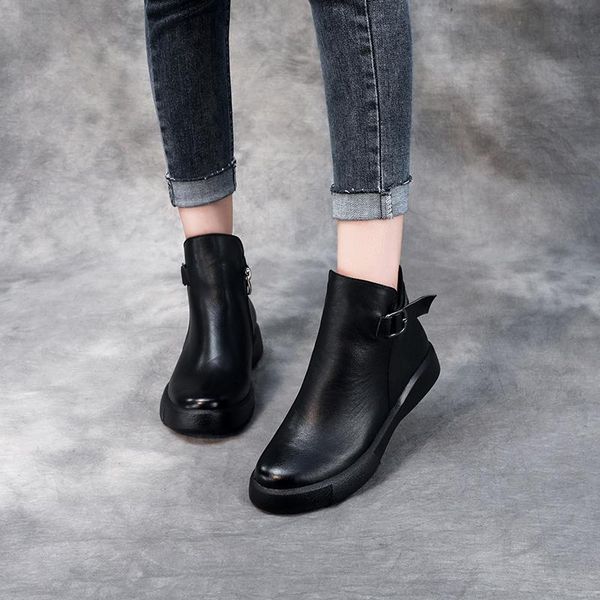 boots genuine leather women white ankle motorcycle female autumn winter shoes woman punk 2021 spring, Black
boots genuine leather women white ankle motorcycle female autumn winter shoes woman punk 2021 spring, Black