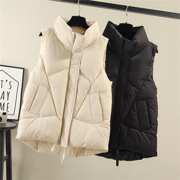 women's vests 2021 winter warm women vest fashion stand-collar sleeveless mid-length waistcoat solid zipper ol female, Black;white
women's vests 2021 winter warm women vest fashion stand-collar sleeveless mid-length waistcoat solid zipper ol female, Black;white