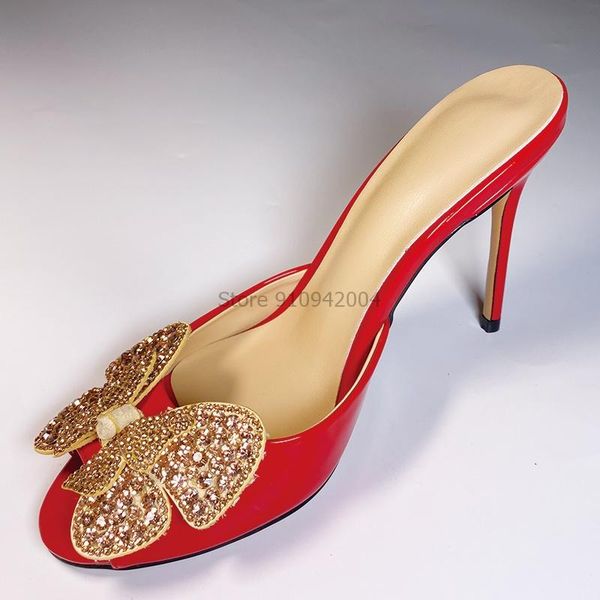 sandals rhinestone thin heel banquet shoes woman open toe red gold patent leather crystal butterfly slippersn, Black
sandals rhinestone thin heel banquet shoes woman open toe red gold patent leather crystal butterfly slippersn, Black